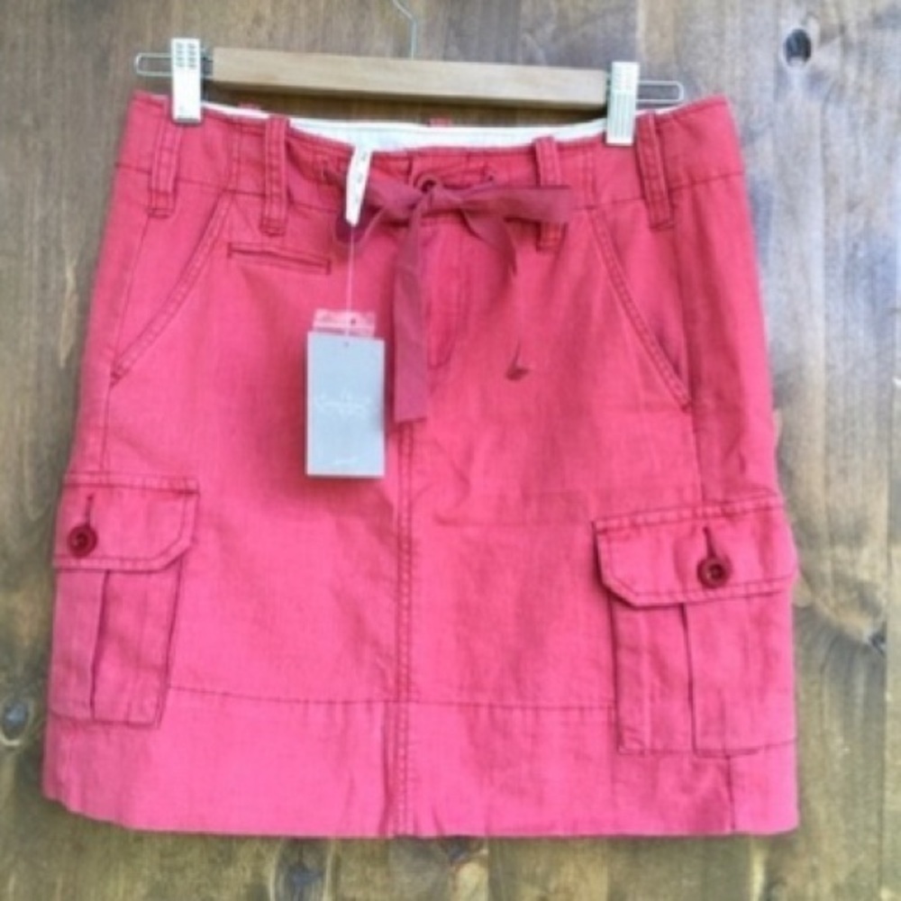 🆕 women's size 2 linen cargo skirt Anthropologie